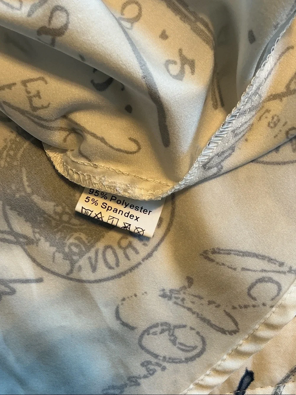Amazon Script Print Button-Front Blouse - Picture 4 of 4